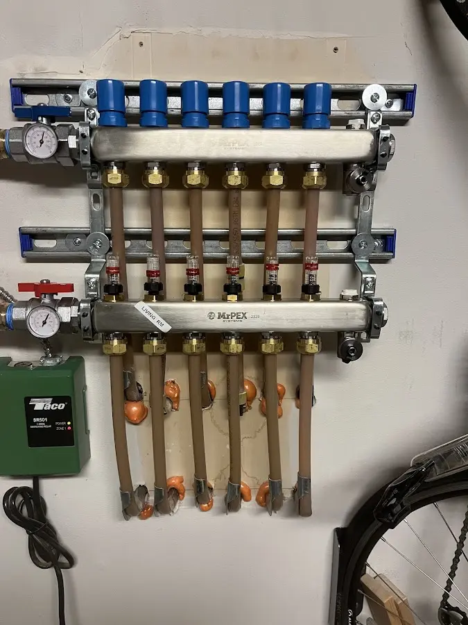 Plumber performing Gas Line Installation at a residential property in Nashville